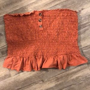 Free People strapless top